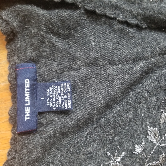 VINTAGE The Limited angora cardigan matallic embroidery - Picture 2 of 4